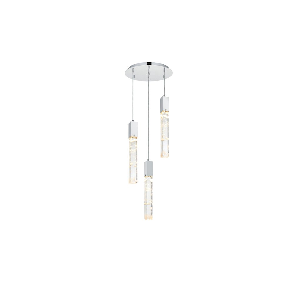 Aurora 16 inch Chandelier in Black. Picture 1