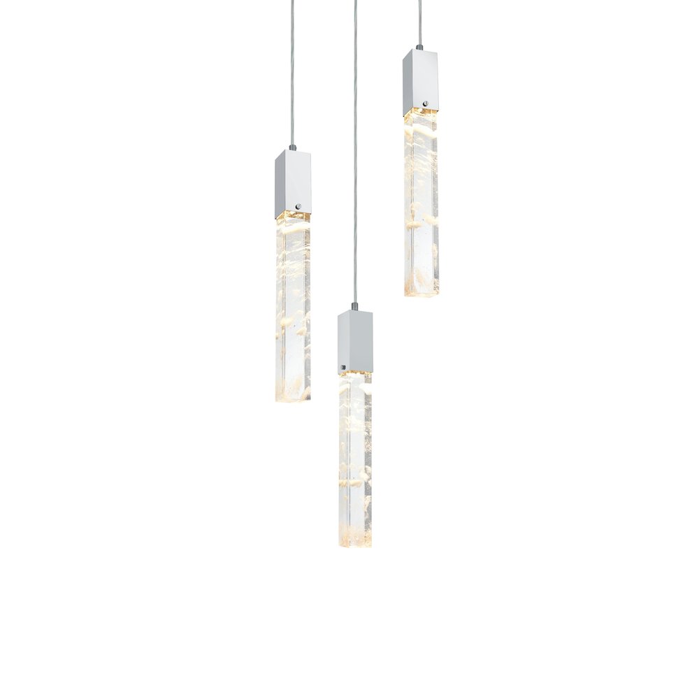 Aurora 16 inch Chandelier in Black. Picture 3