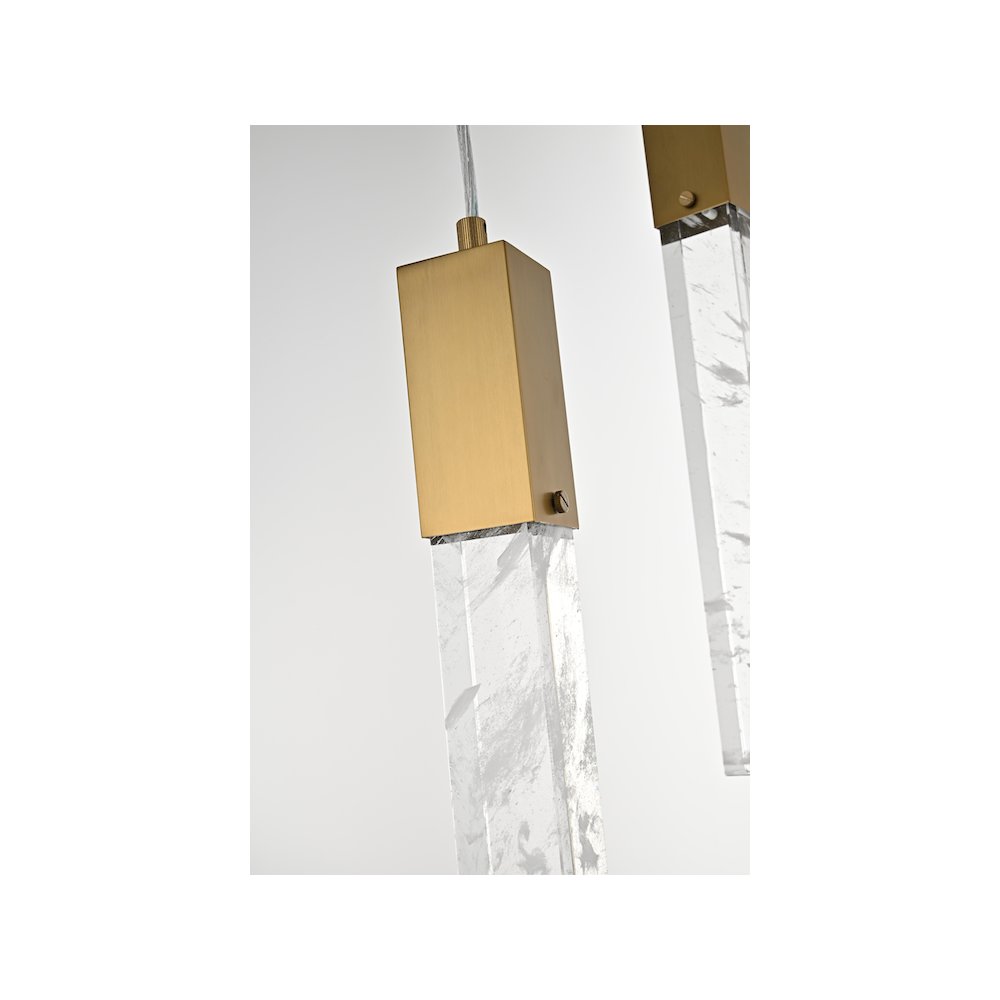 Aurora 16 inch Chandelier in Satin Gold. Picture 4