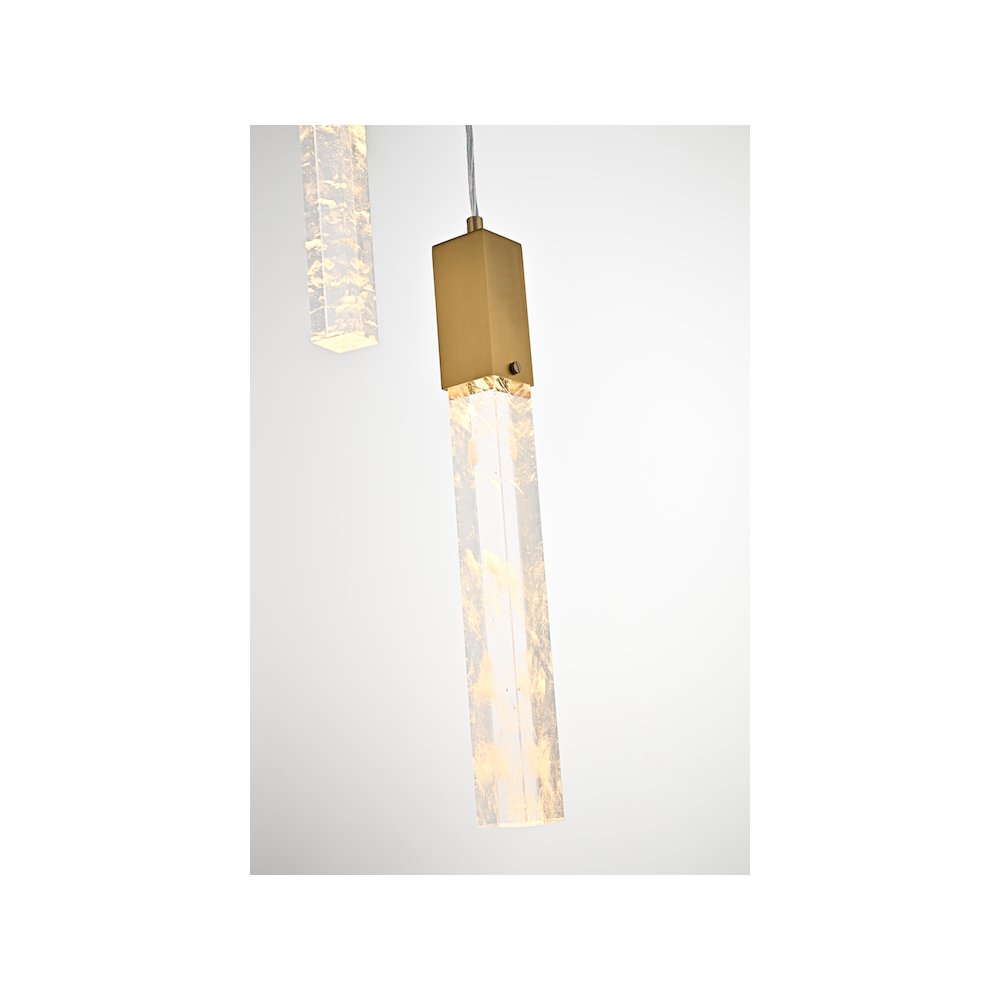 Aurora 16 inch Chandelier in Satin Gold. Picture 6
