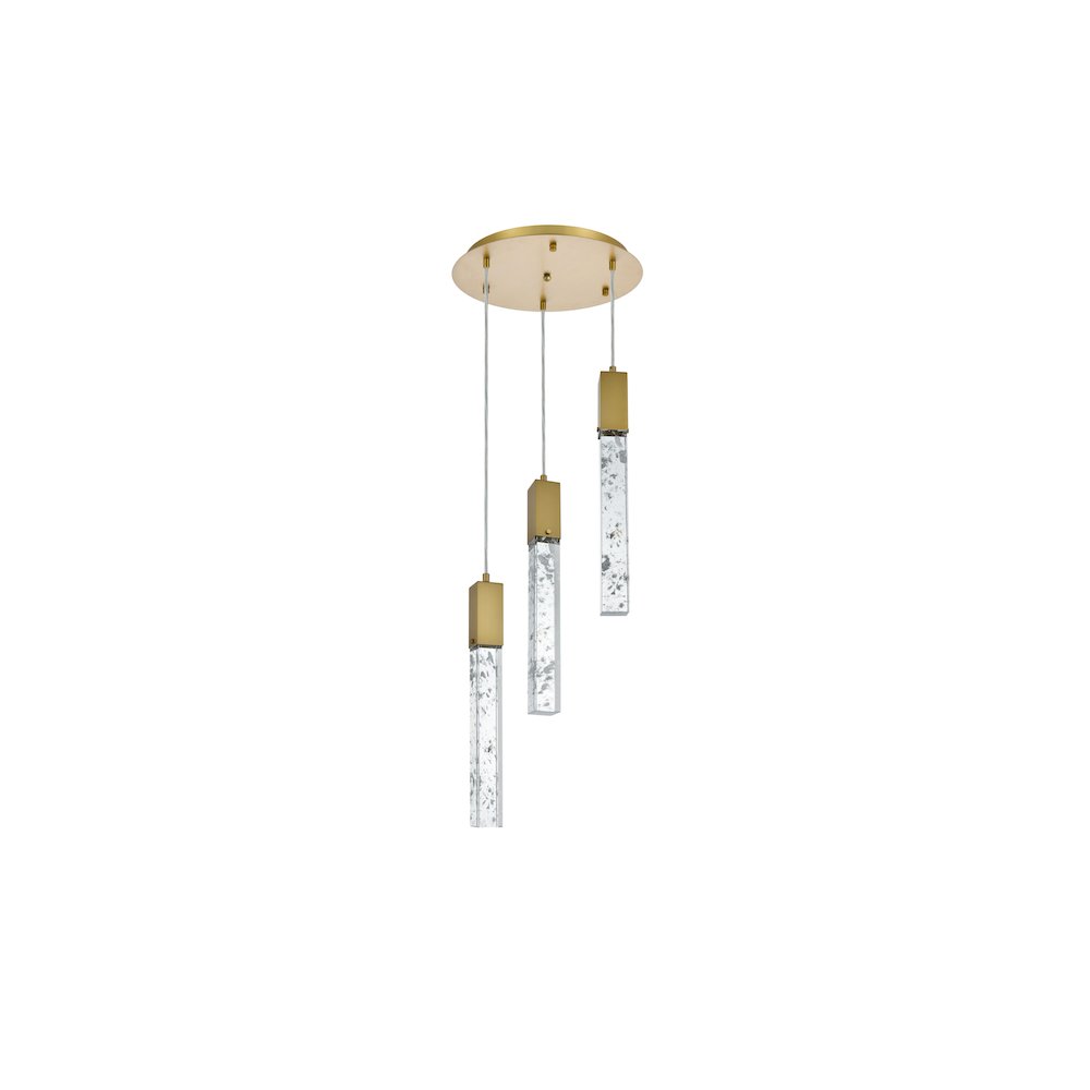 Aurora 16 inch Chandelier in Satin Gold. Picture 7
