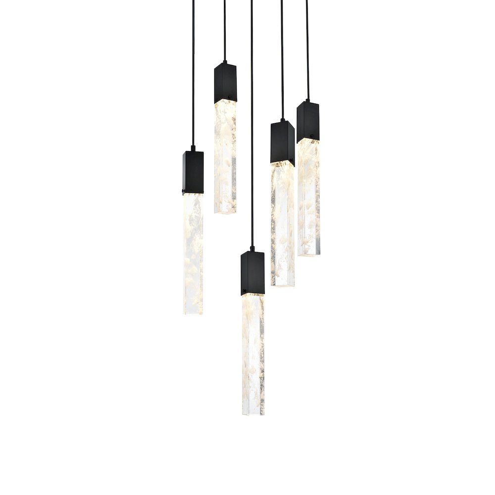 Aurora 20 inch Chandelier in Chrome. Picture 3