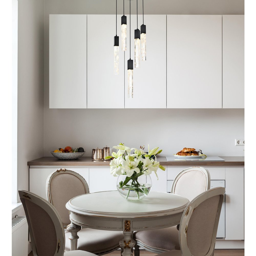 Aurora 20 inch Chandelier in Chrome. Picture 8