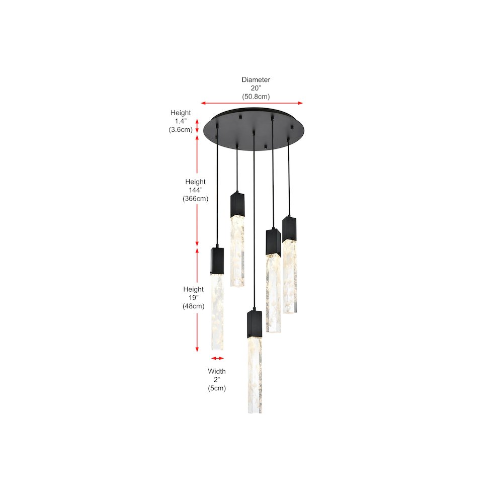 Aurora 20 inch Chandelier in Chrome. Picture 9