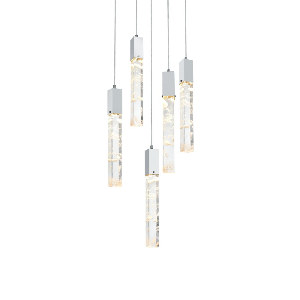 Aurora 20 inch Chandelier in Black. Picture 3