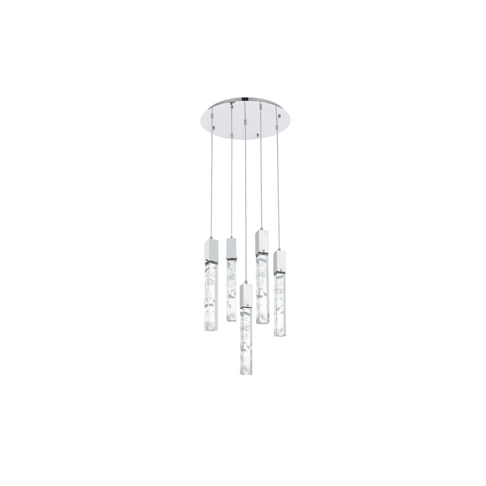 Aurora 20 inch Chandelier in Black. Picture 7