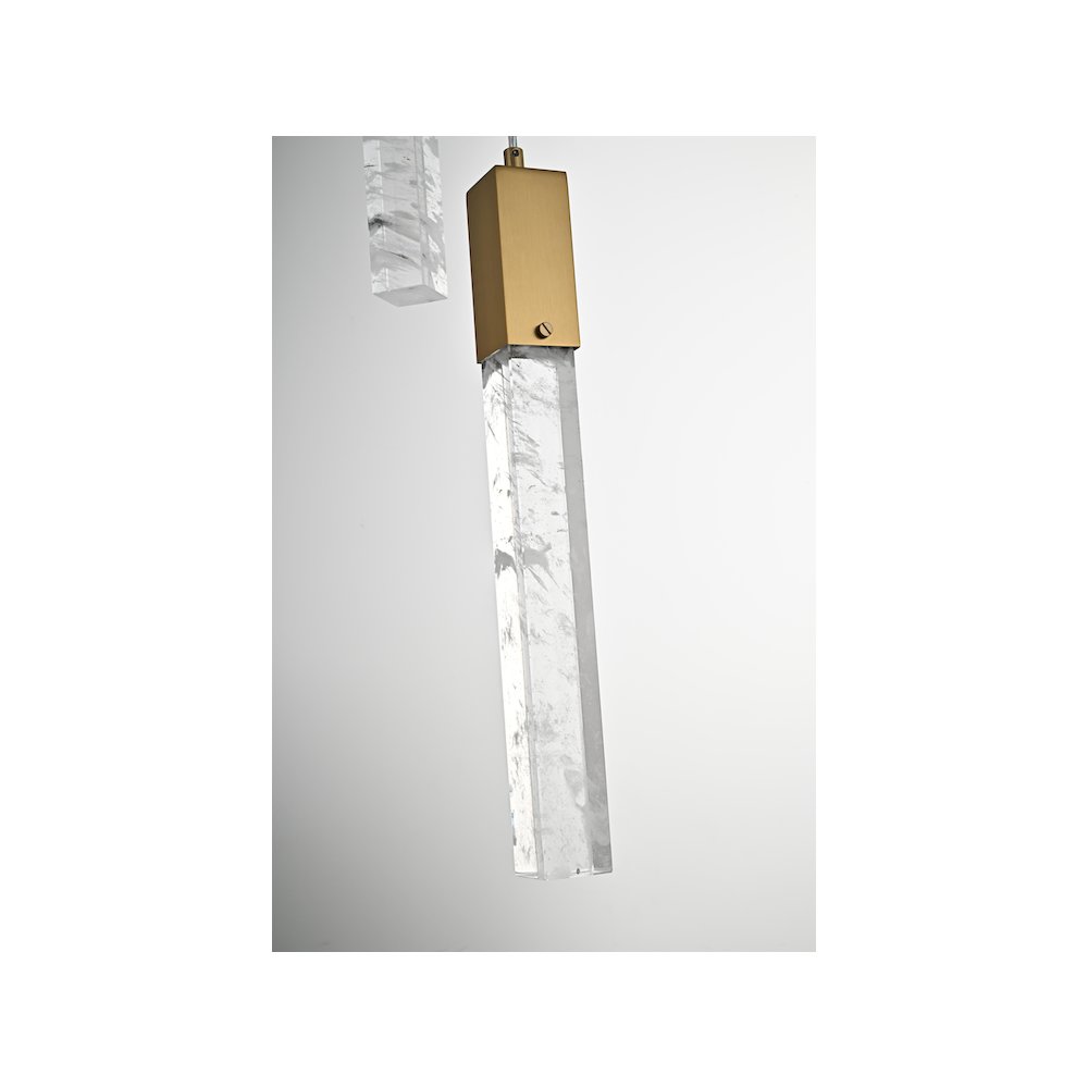Aurora 20 inch Chandelier in Satin Gold. Picture 4