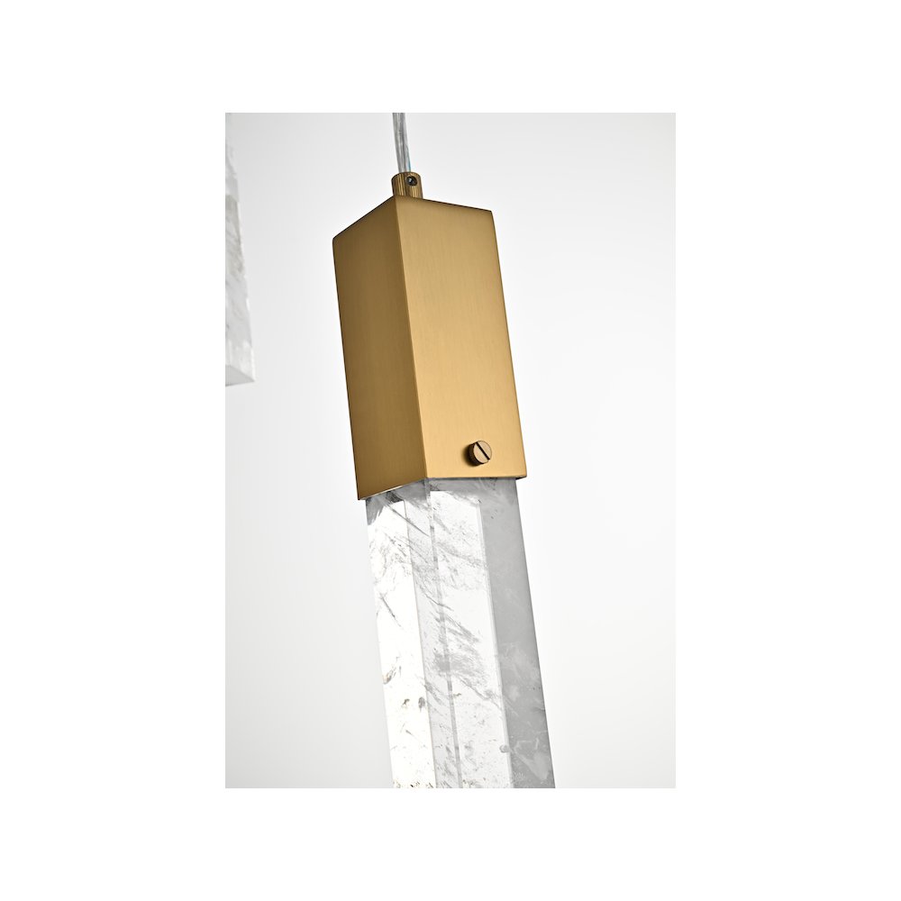Aurora 20 inch Chandelier in Satin Gold. Picture 5
