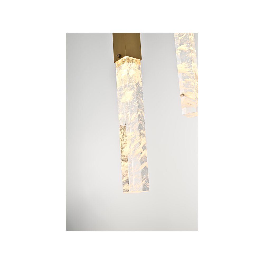 Aurora 20 inch Chandelier in Satin Gold. Picture 6