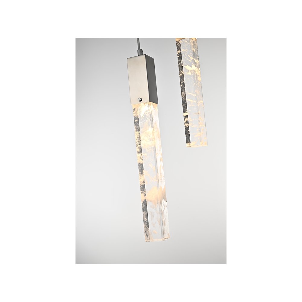 Aurora 24 inch Chandelier in Chrome. Picture 4