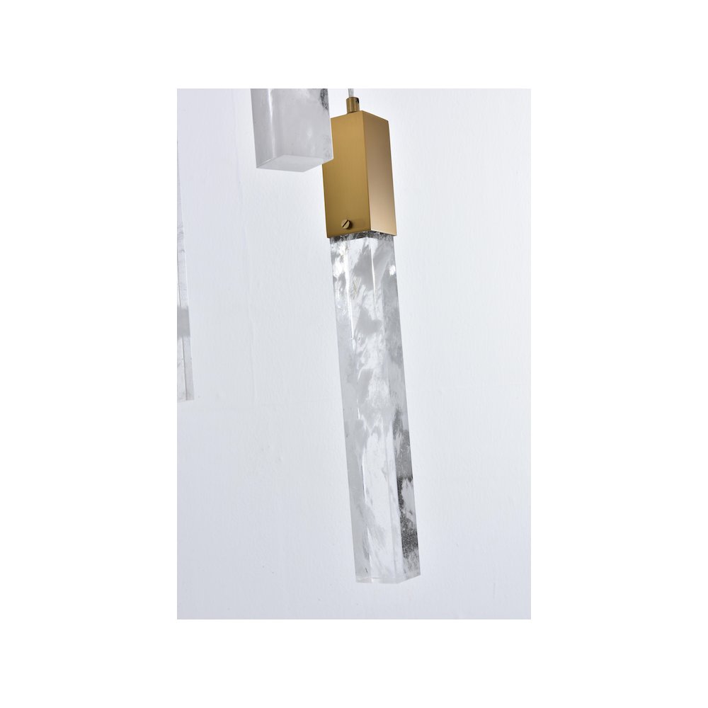 Aurora 24 inch Chandelier in Satin Gold. Picture 6