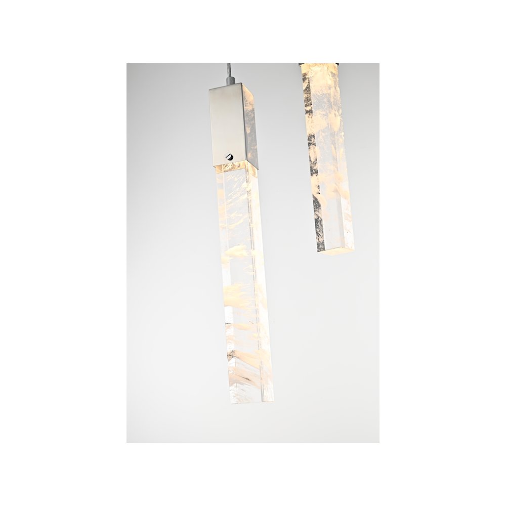 Aurora 30 inch Chandelier in Chrome. Picture 4