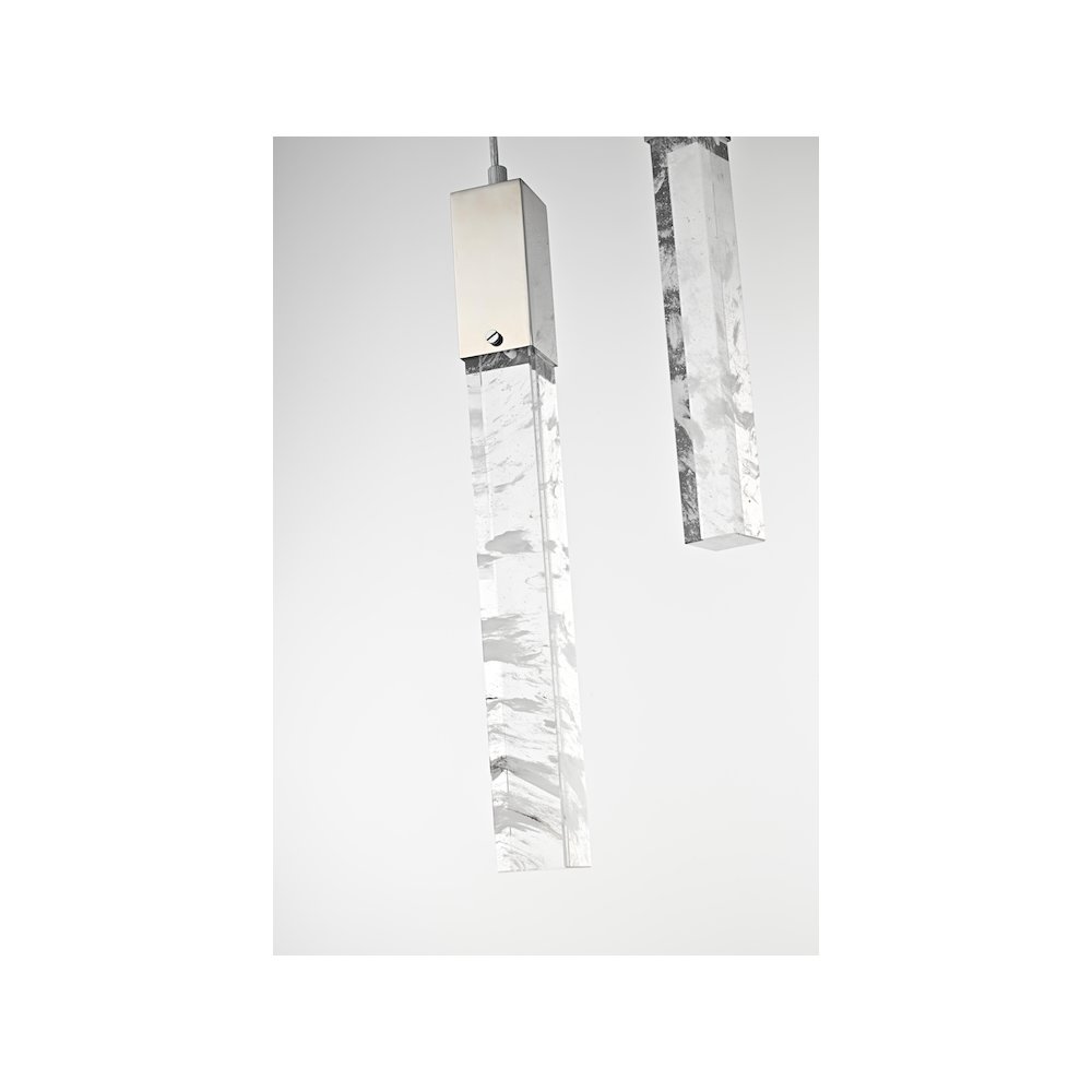 Aurora 30 inch Chandelier in Chrome. Picture 5