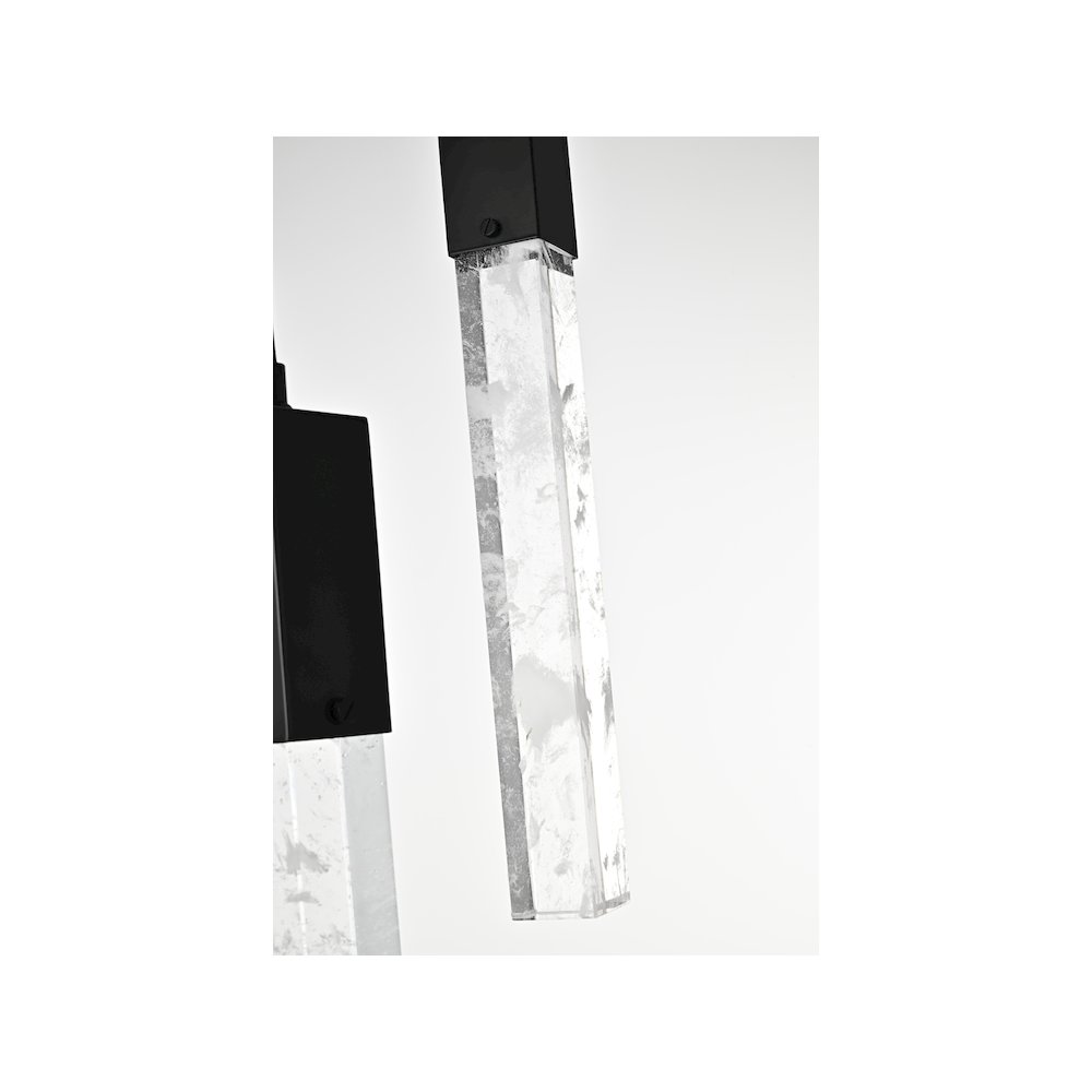 Aurora 42 inch Chandelier in Black. Picture 5