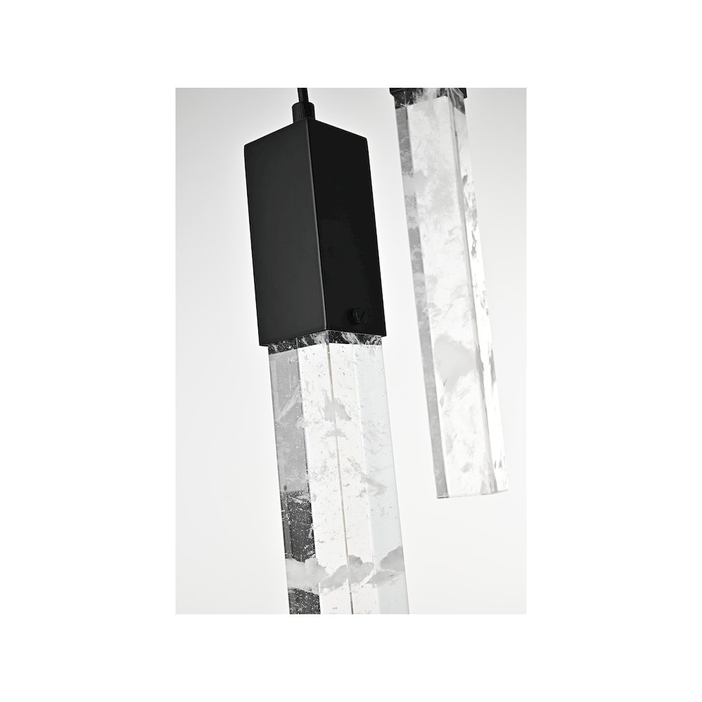 Aurora 42 inch Chandelier in Black. Picture 6