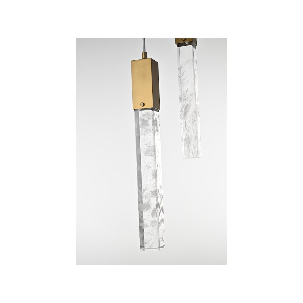 Aurora 42 inch Chandelier in Satin Gold. Picture 7