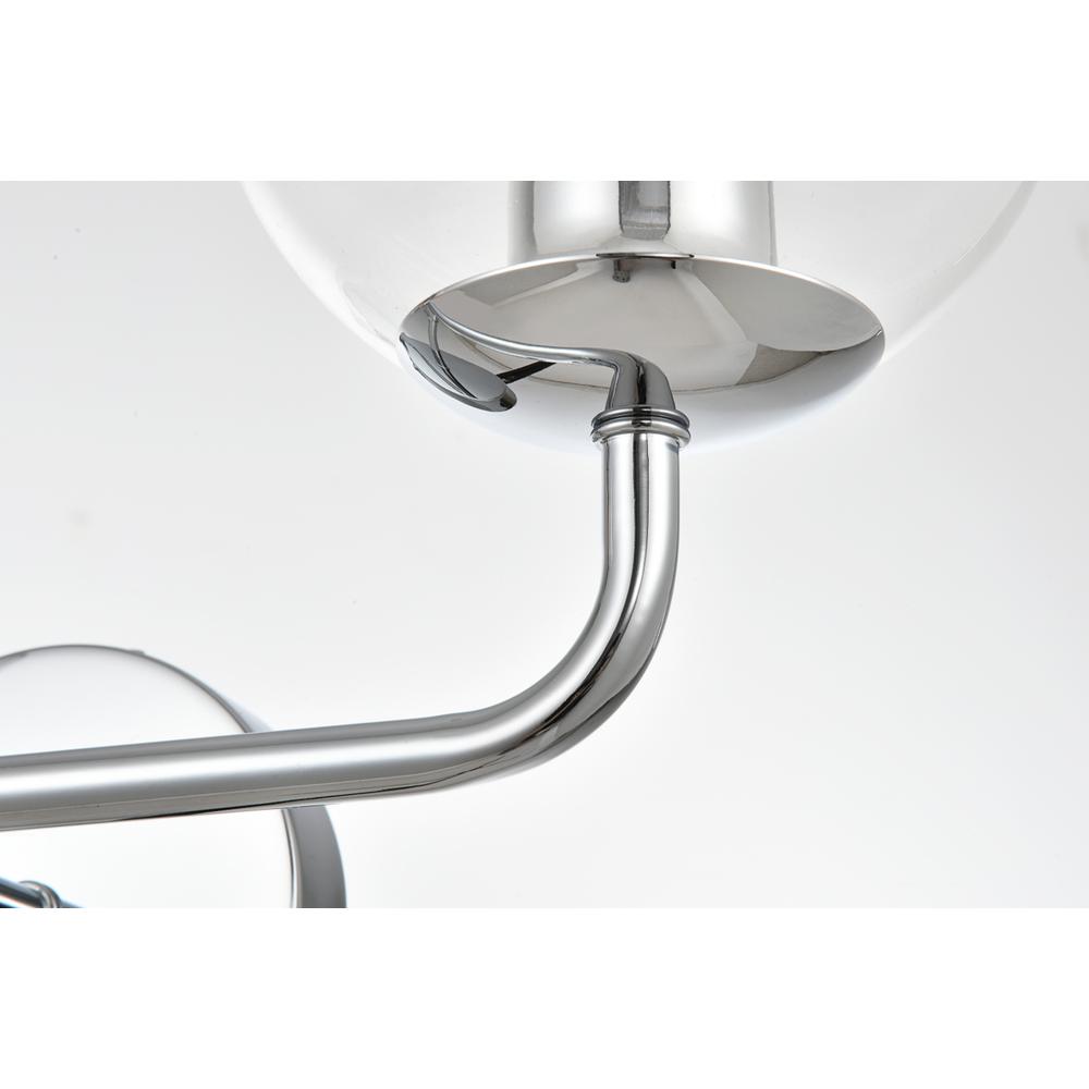Genesis 2 light Chrome and Clear Bath Sconce. Picture 5