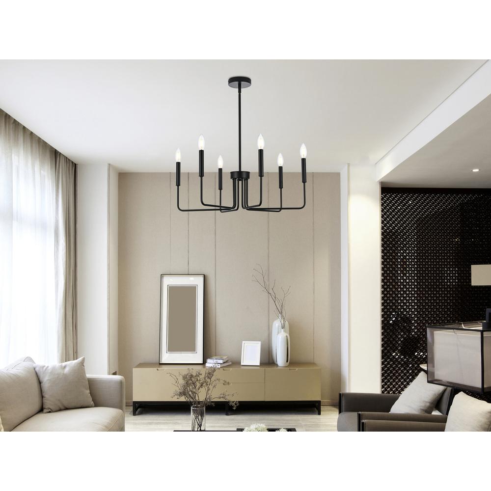 Willa 26 inch Pendant Light in Black. Picture 7