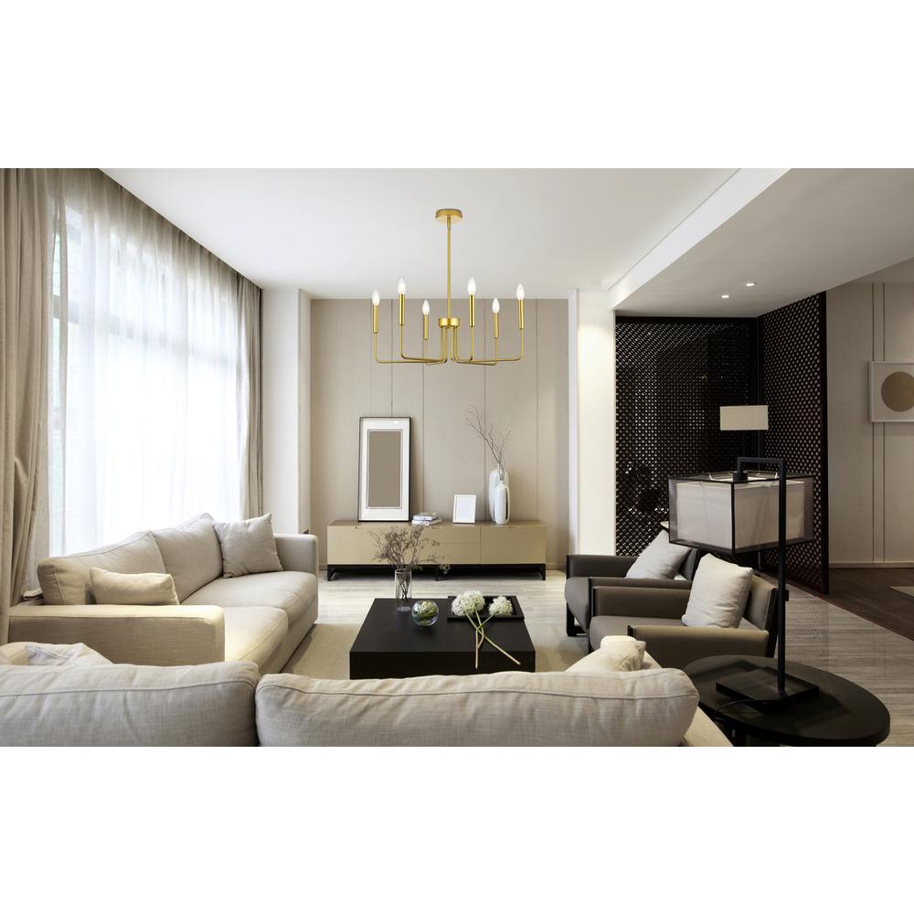 Willa 26 inch Pendant Light in Brass. Picture 9