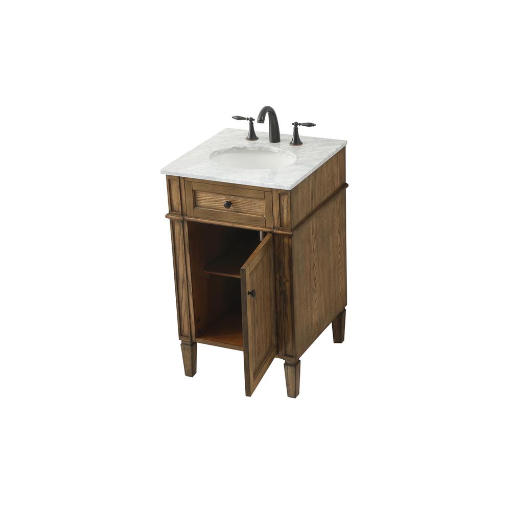 21 inch Single bathroom vanity in driftwood. Picture 9