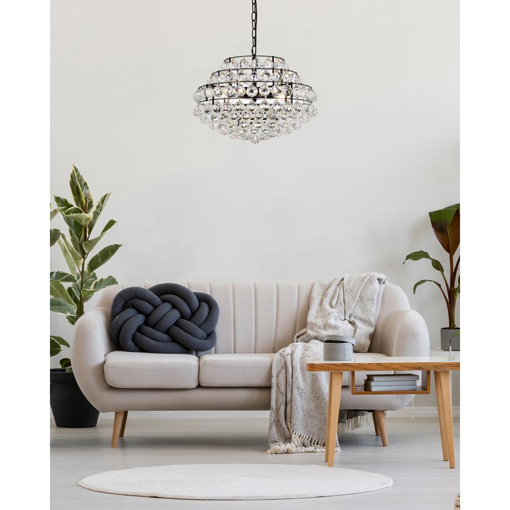 Savannah 20 inch pendant in black. Picture 8
