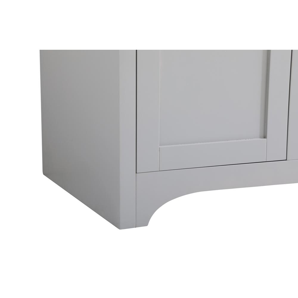 60 inch Double Bathroom Vanity in Grey. Picture 11
