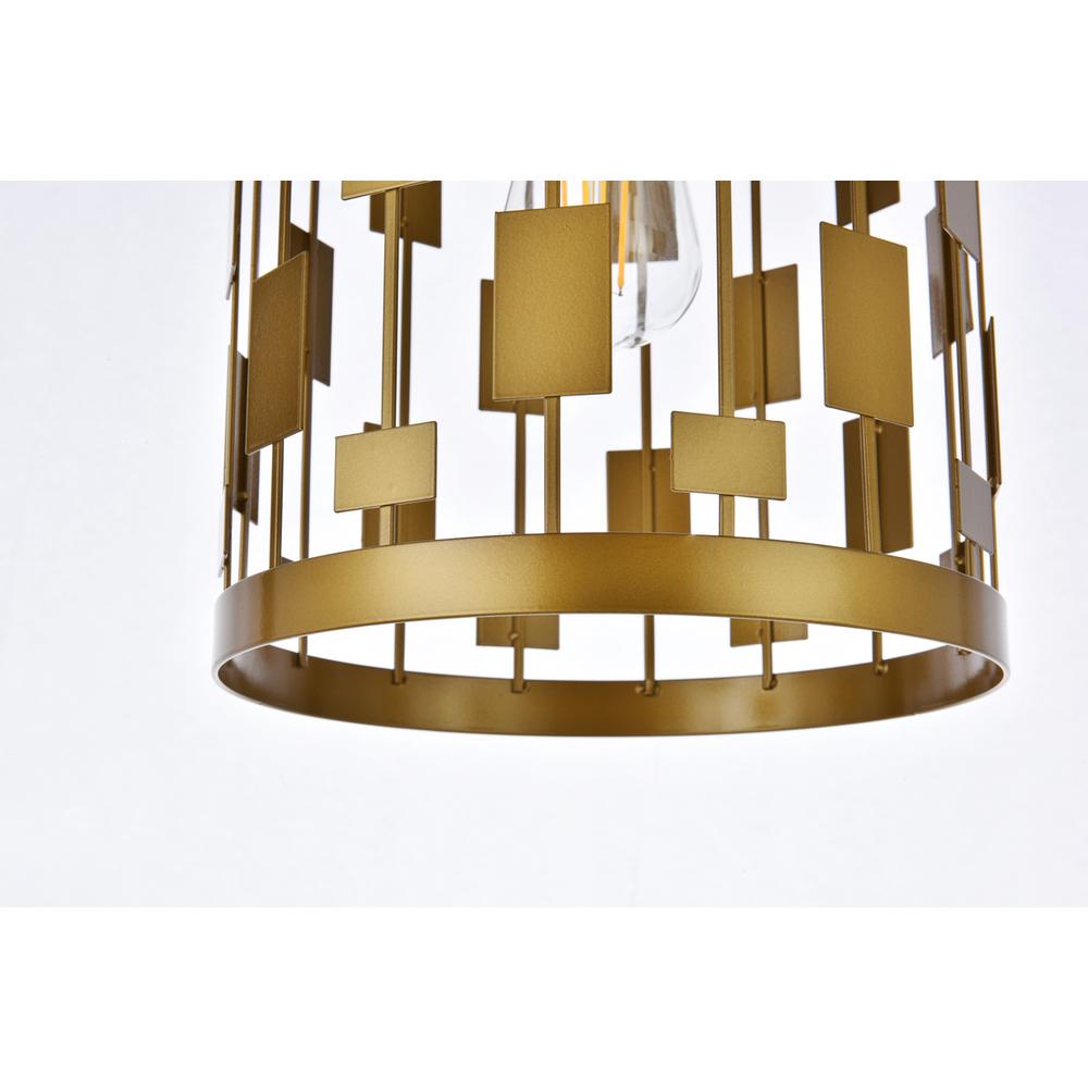 Levante 1 light pendant in brass. Picture 3