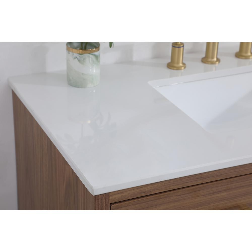 42 inch bathroom vanity in Walnut Brown. Picture 6