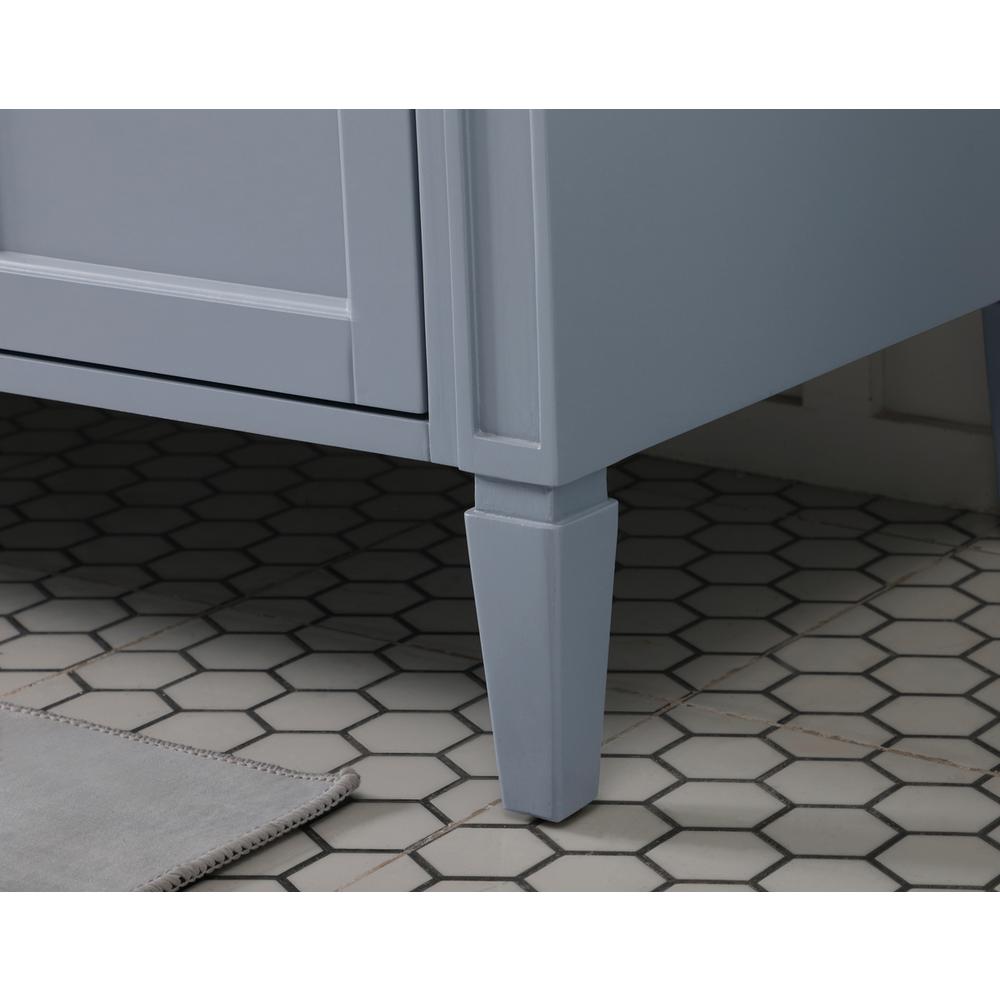 60 inch Single bathroom vanity in grey. Picture 6