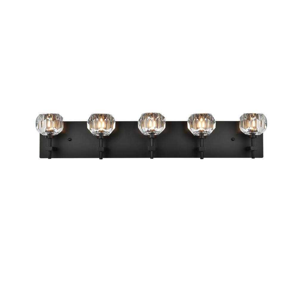 Graham 5 Light Wall Sconce in Black. Picture 1