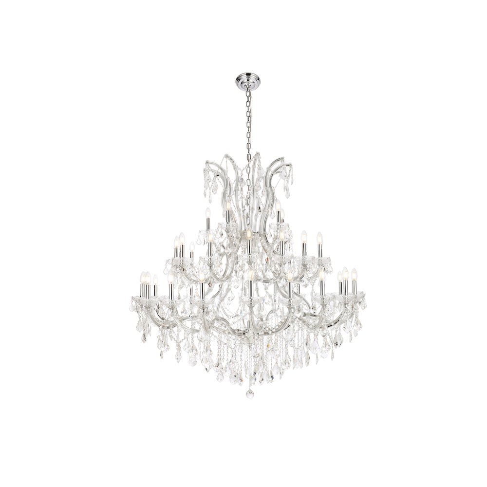 Maria Theresa 41 light Chrome Chandelier Clear Royal Cut Crystal. Picture 1