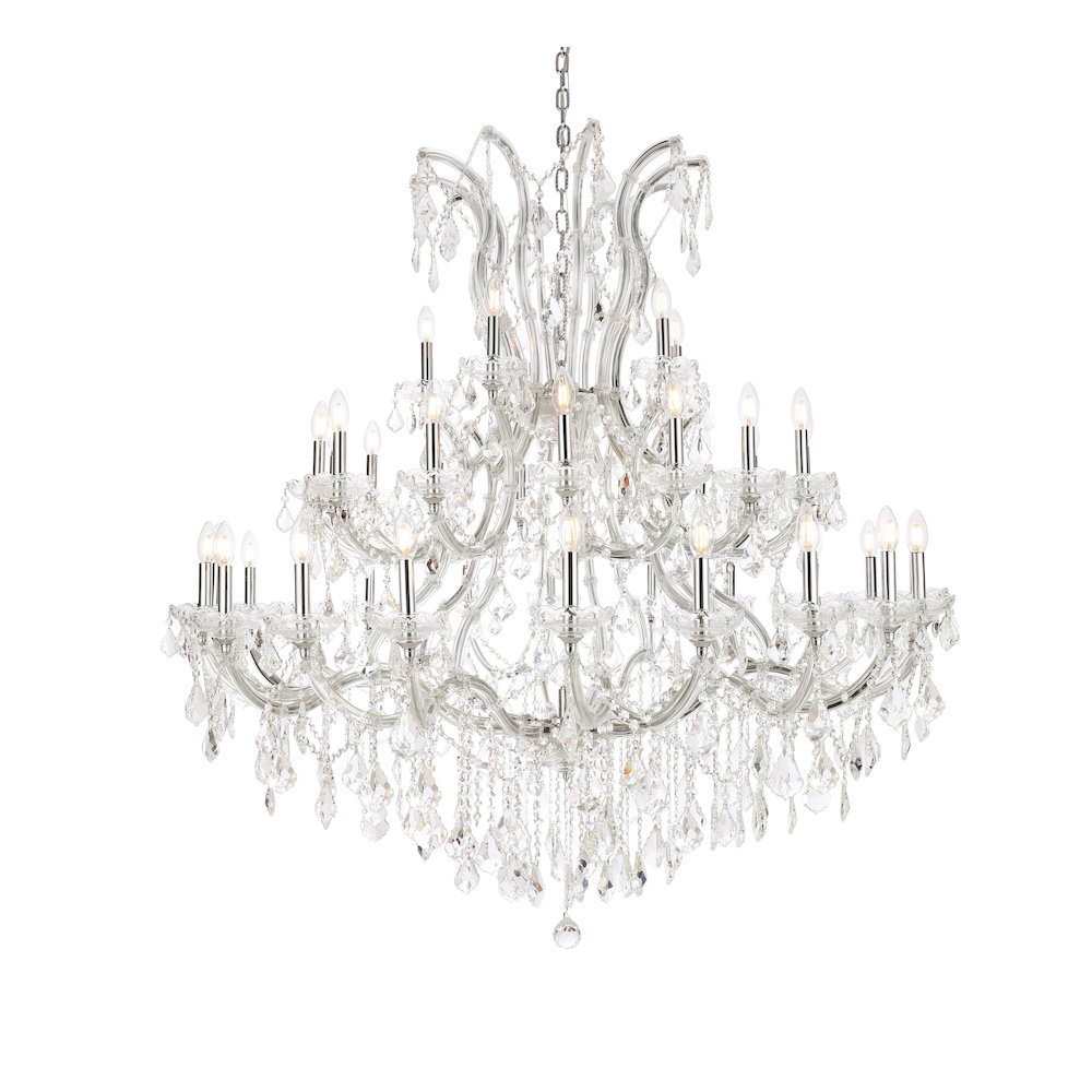 Maria Theresa 41 light Chrome Chandelier Clear Royal Cut Crystal. Picture 3