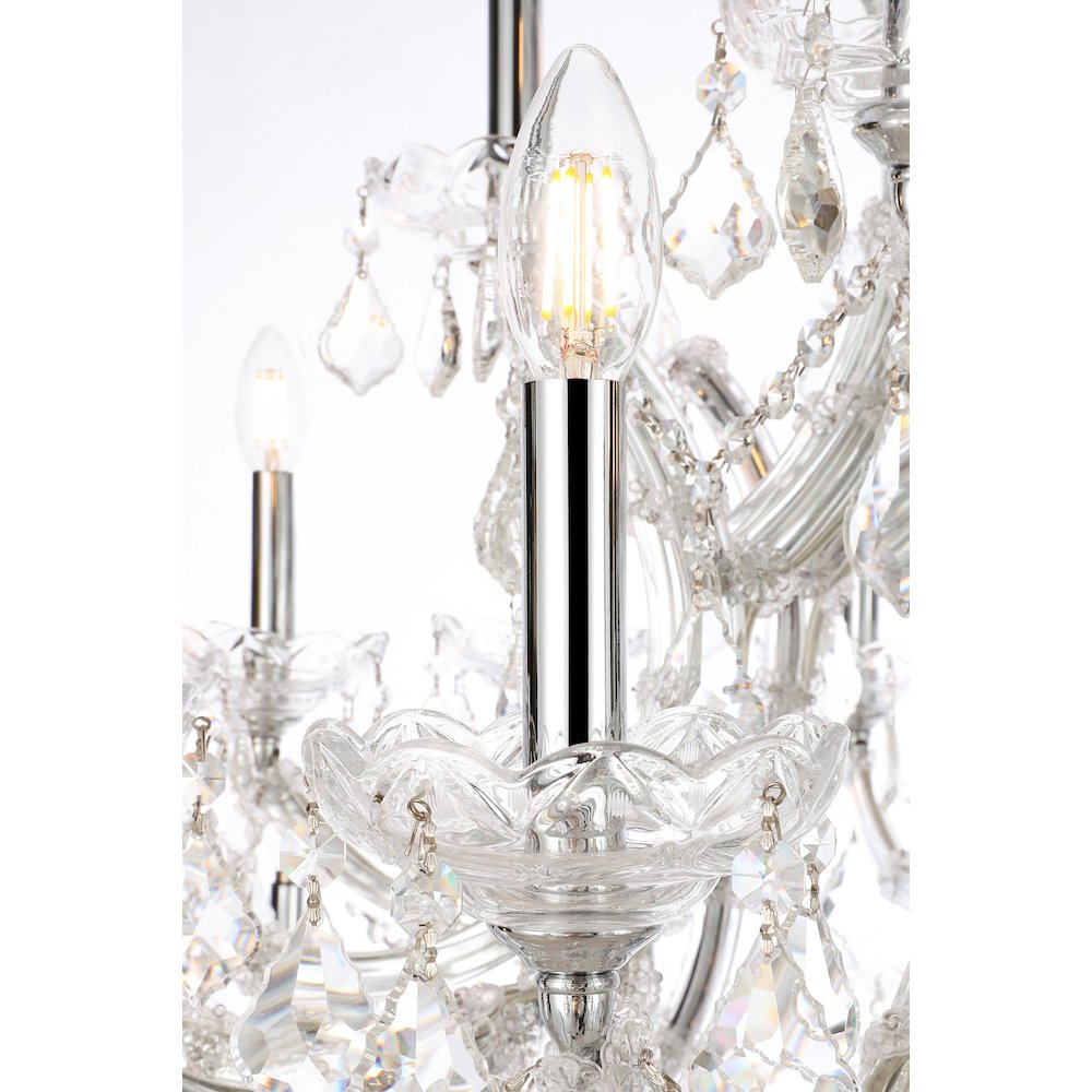 Maria Theresa 41 light Chrome Chandelier Clear Royal Cut Crystal. Picture 5