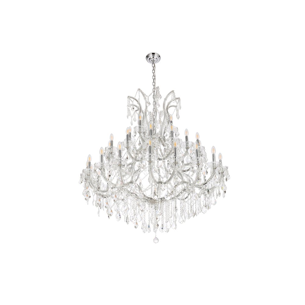 Maria Theresa 41 light Chrome Chandelier Clear Royal Cut Crystal. Picture 7
