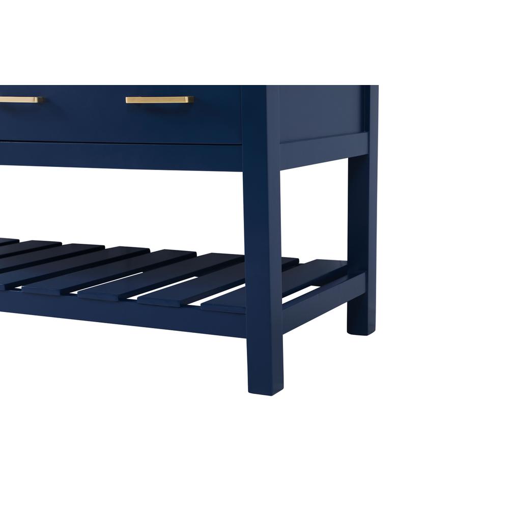 60 inch double bathroom vanity in blue. Picture 13