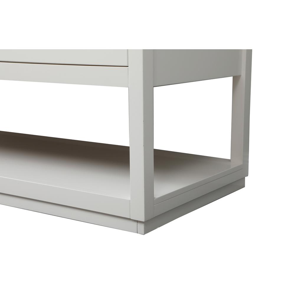 60 inch Single bathroom vanity in white. Picture 13