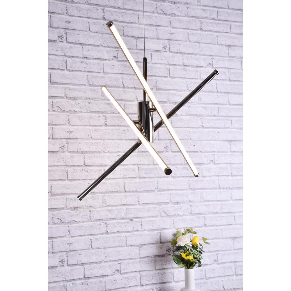 Sonya 3 Light polished Nickel Pendant. Picture 8