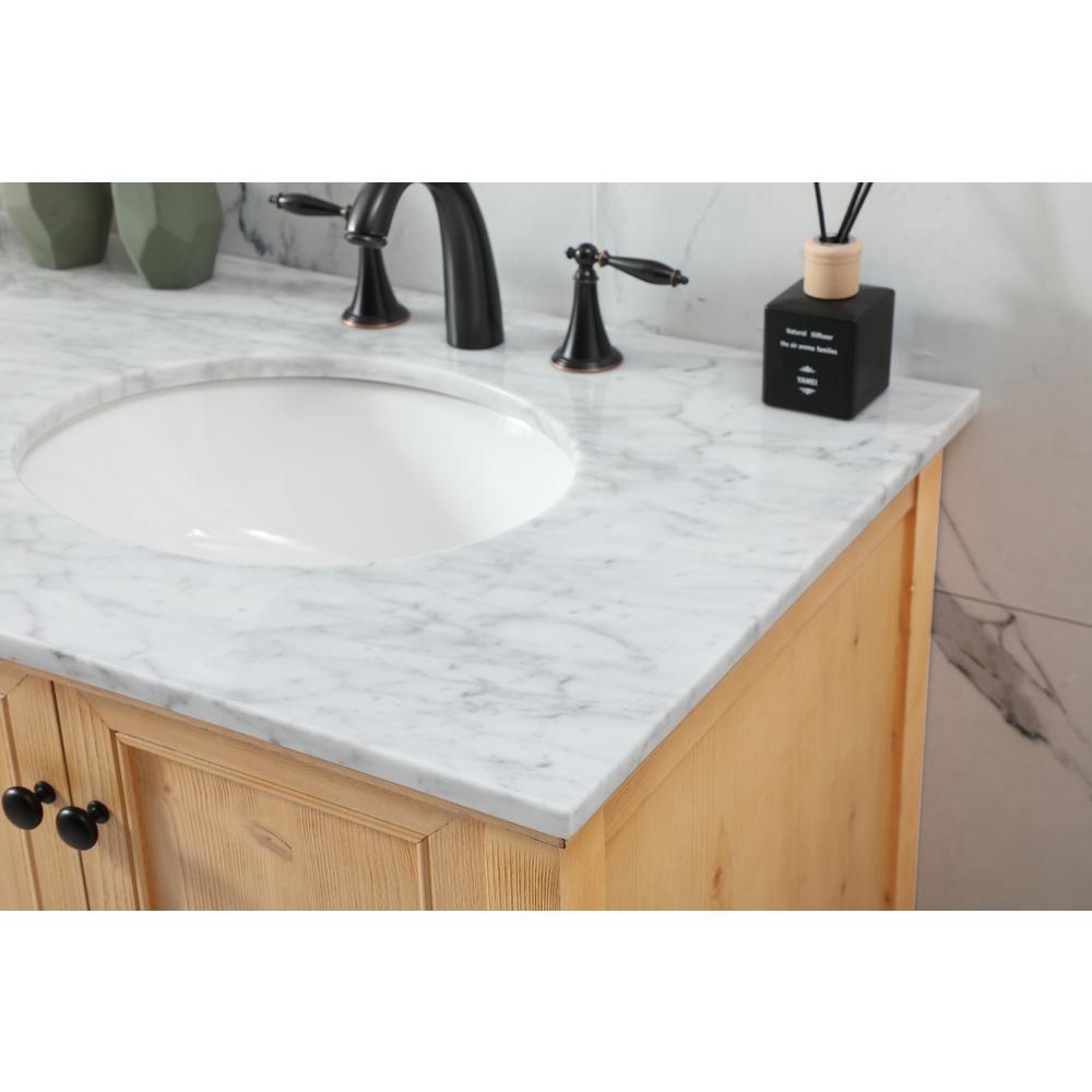 72 inch double bathroom vanity in natural wood. Picture 5