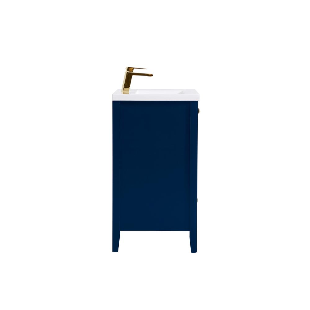 24 inch bathroom vanity in Blue. Picture 13