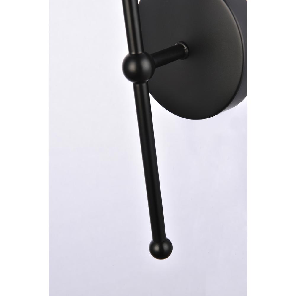 Keely 1 light black wall sconce. Picture 4