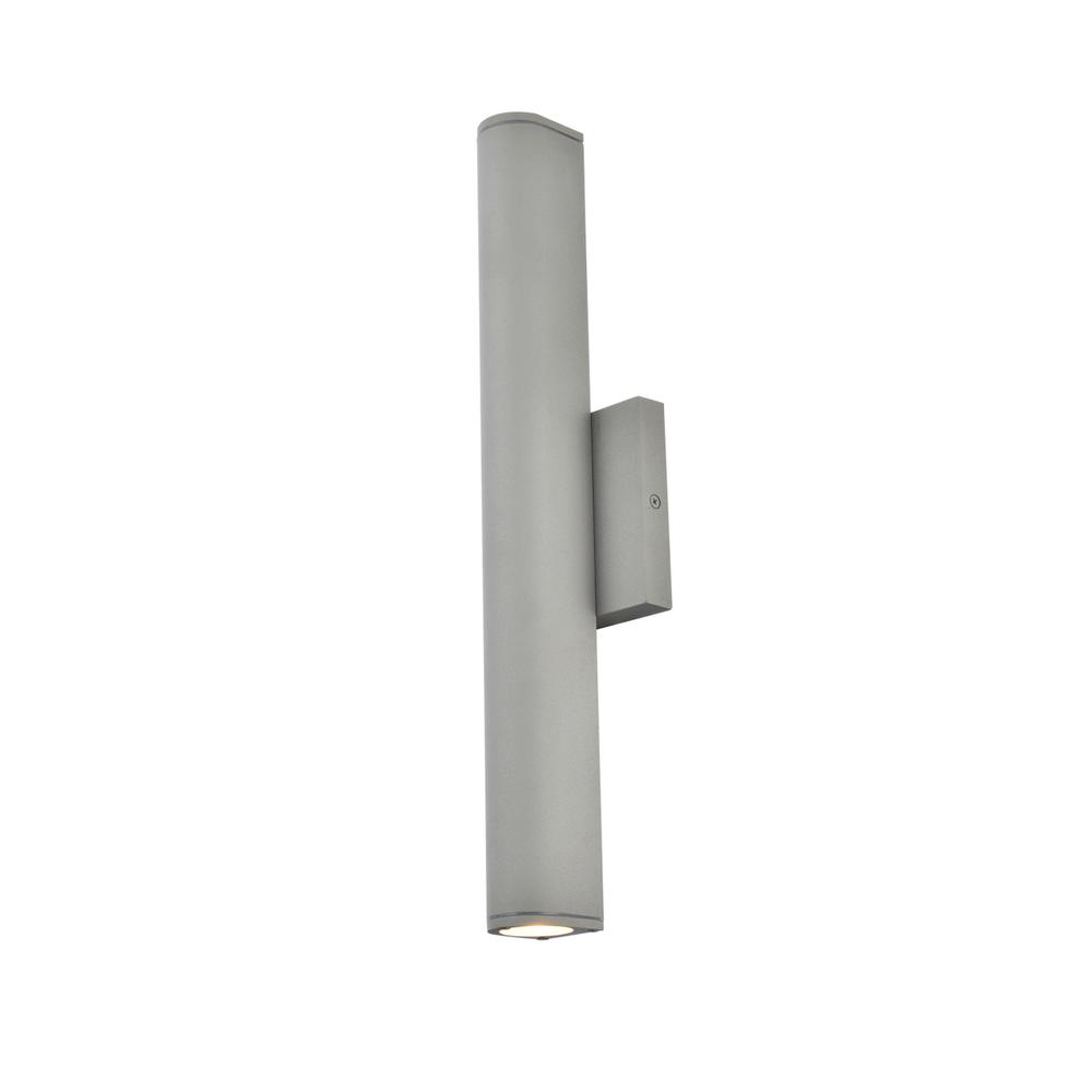 Raine Integrated LED wall sconce in silver. Picture 1