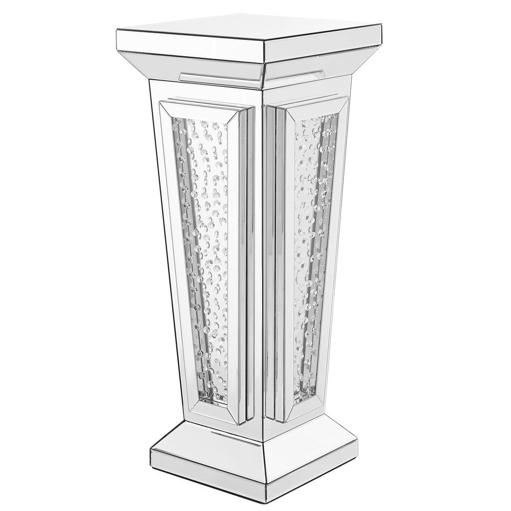 15 inch Crystal End Table in Clear Mirror Finish. Picture 1