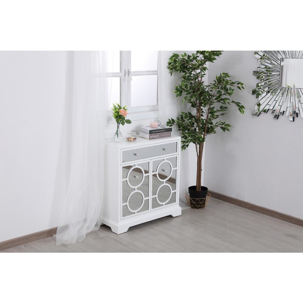 32 in. mirrored cabinet in white. Picture 3