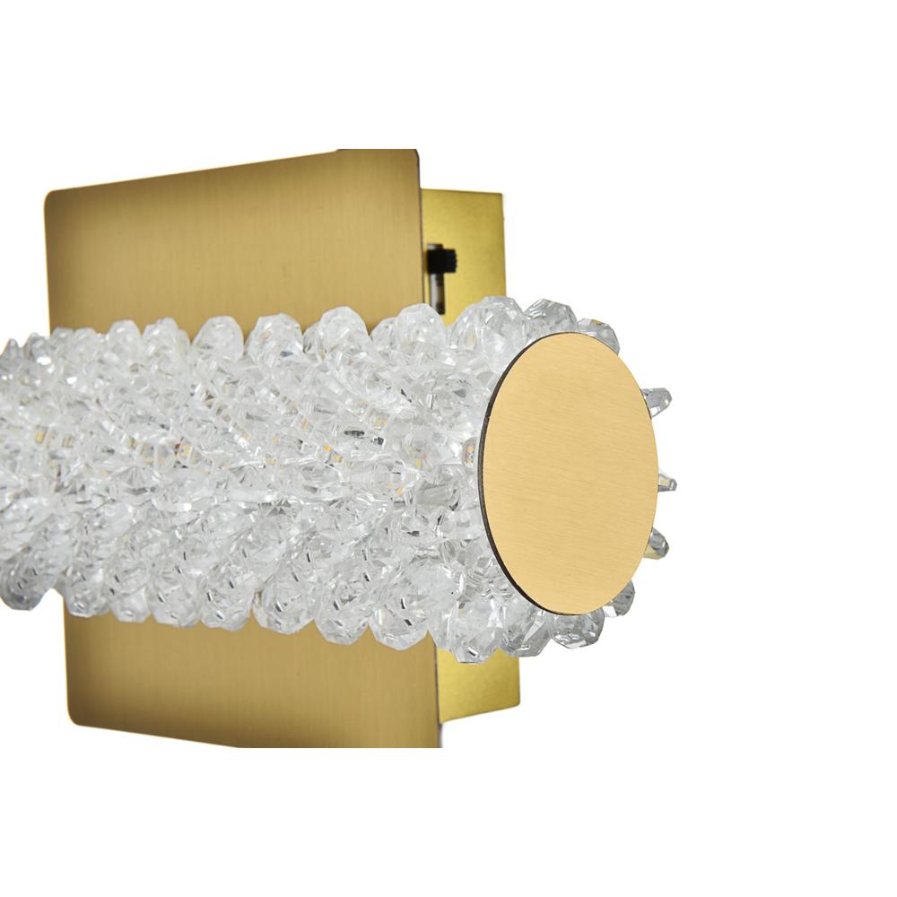 Bowen 12 inch Adjustable LED Wall Sconce in Satin Gold. Picture 6
