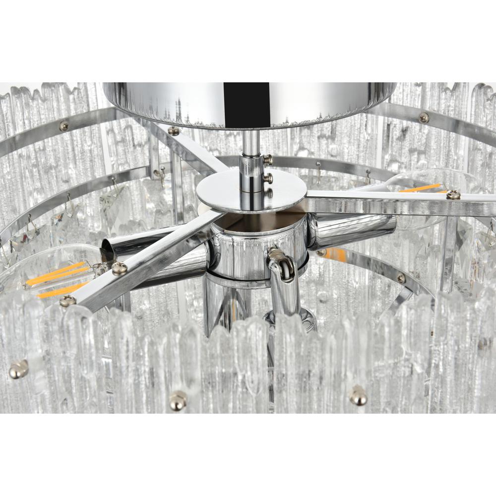 Emilia 15 inch Flush Mount Light  in Chrome. Picture 4
