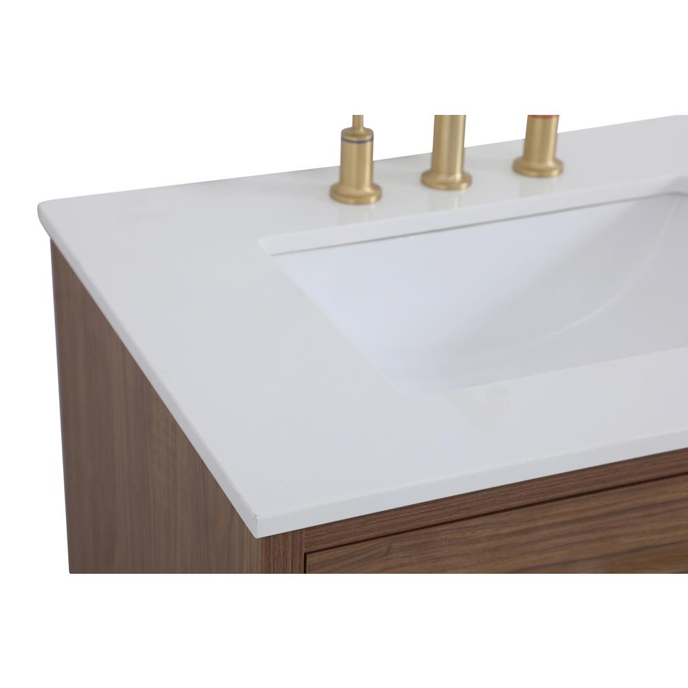 30 inch bathroom vanity in Walnut Brown. Picture 11