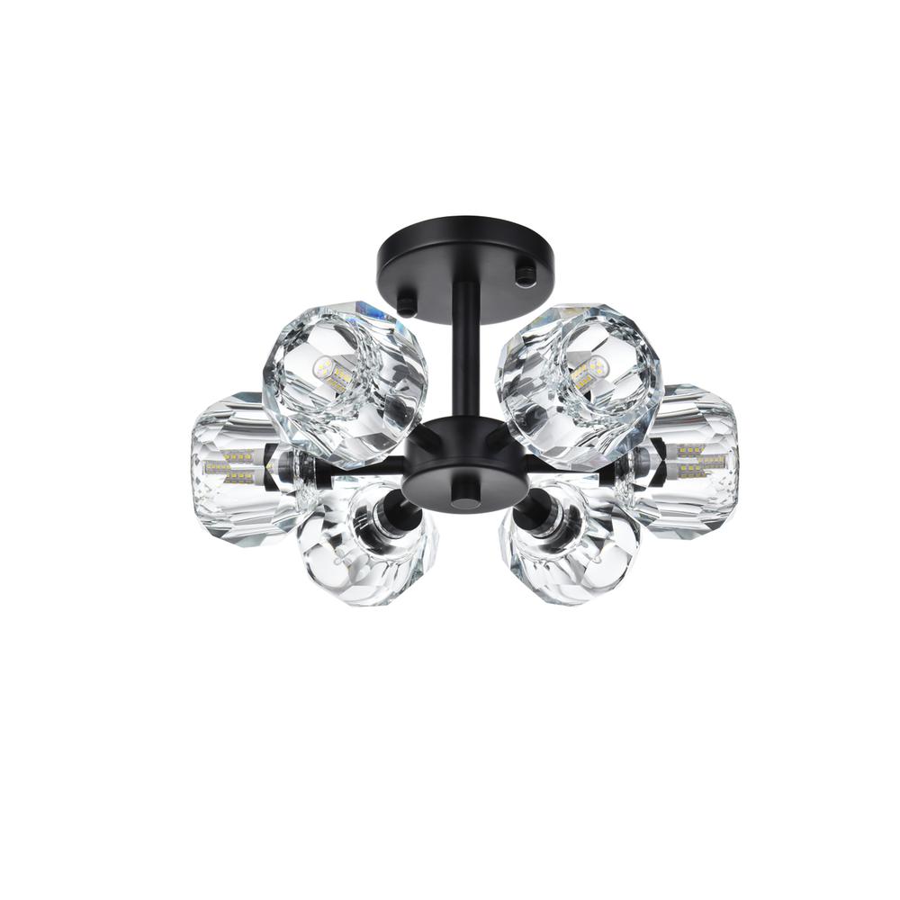 Eren 14 inch Flush Mount in Black. Picture 6