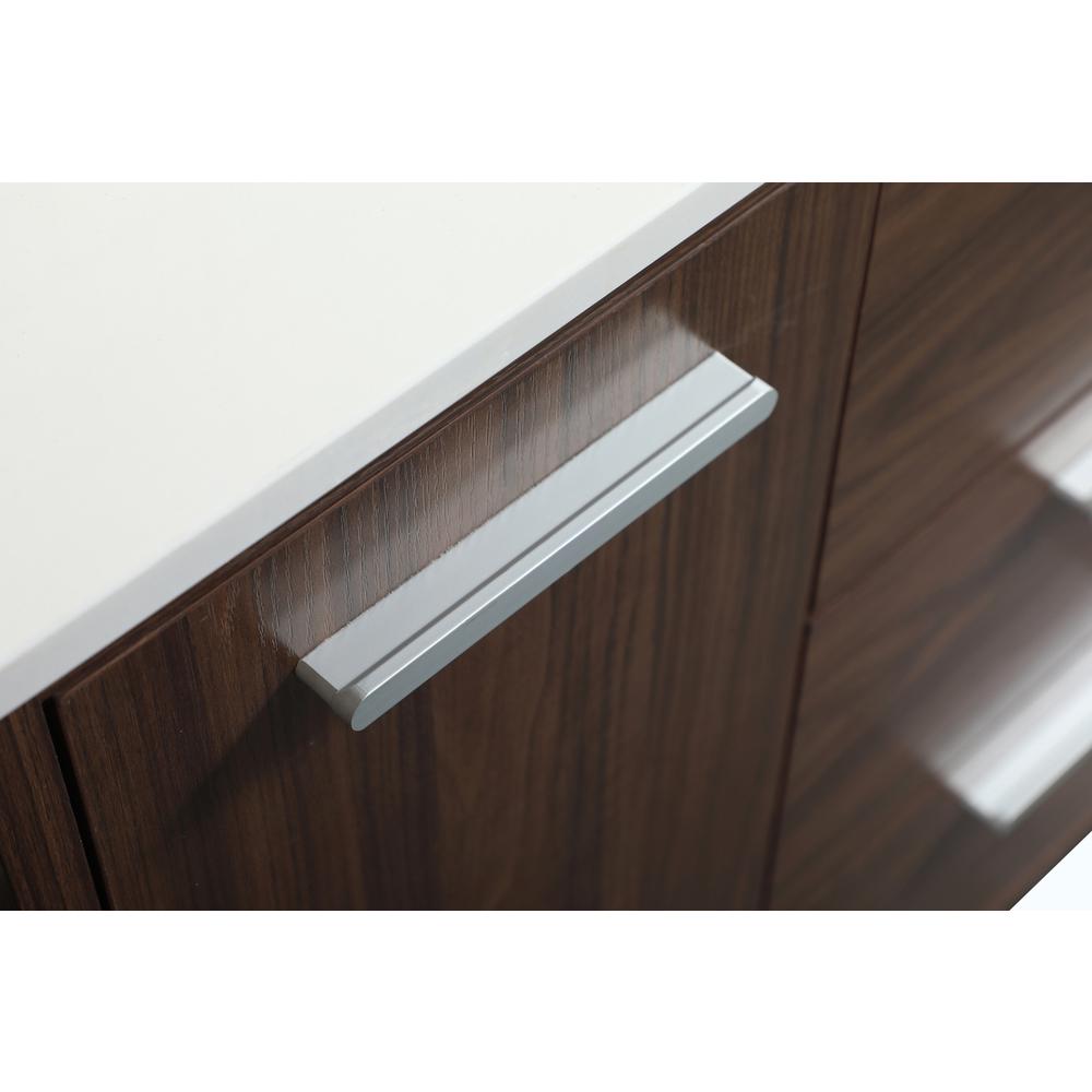 30 inch bathroom vanity in Walnut with backsplash. Picture 12