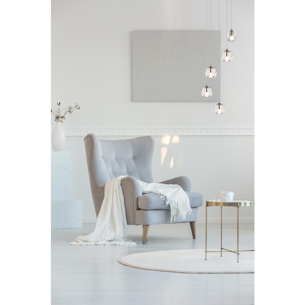 Eren 5 lights Chrome pendant. Picture 8