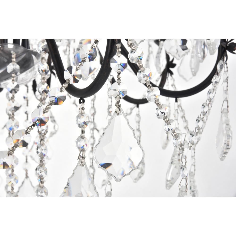 St. Francis 12 light Dark Bronze Chandelier Clear Royal Cut Crystal. Picture 2